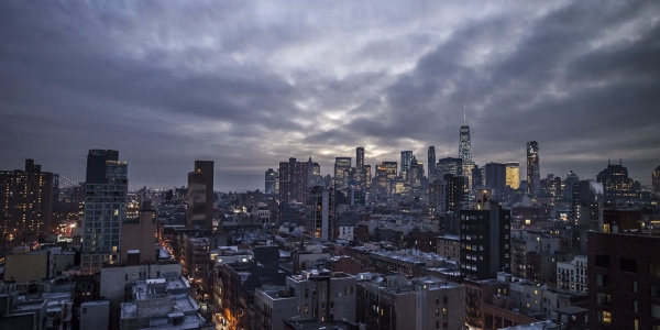 New York City at dusk 2016
