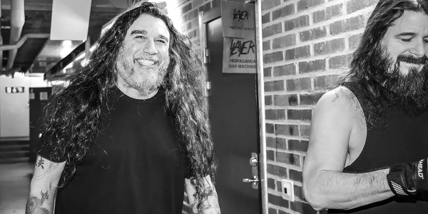 Tom Araya of Slayer backstage in Gothenburg 2015