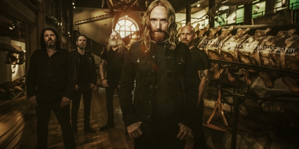 Dark Tranquillity promo shoot in the museum of natural history