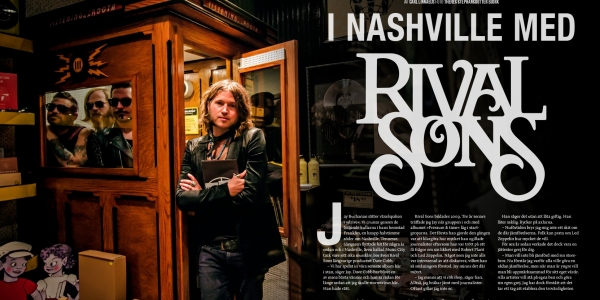 Rival Sons in Nashville feature article in Sweden Rock Magazine