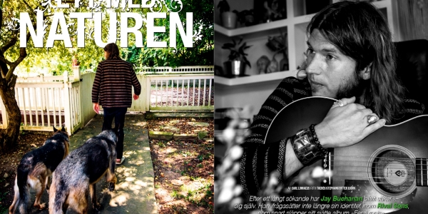 "At home" with Jay Buchanan of Rival Sons, feature story for Sweden Rock Magazine