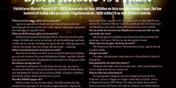 Björn Gelotte of In Flames, feature article for Sweden Rock Magazine