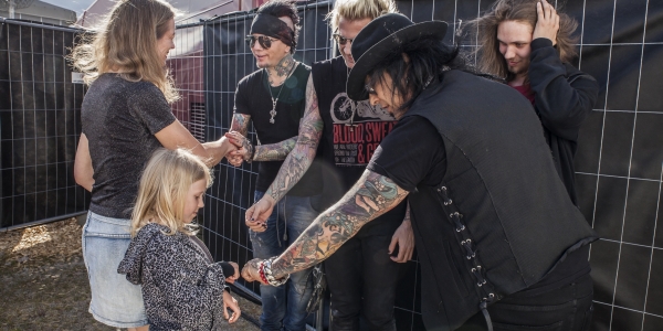 Sixx:A.M. meet & greet at Sweden Rock Festival 2016
